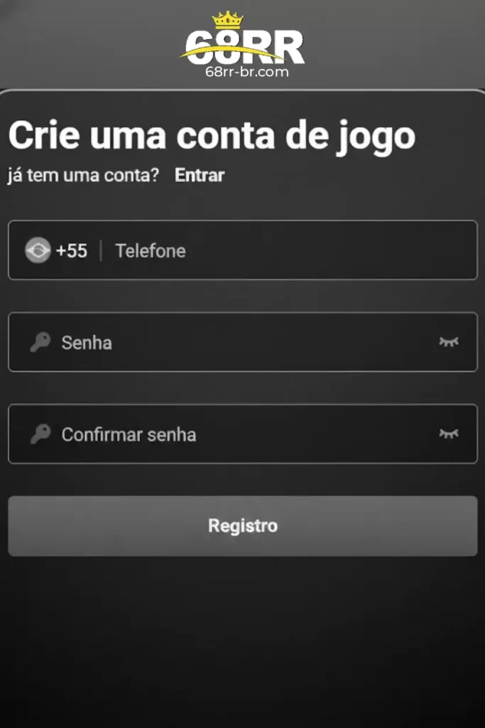 68rr registro e login